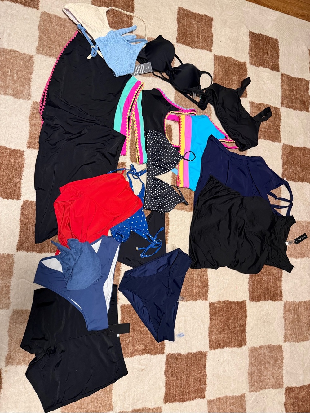 NEW size medium Women’s Black & Mixed-Color Swimwear Set